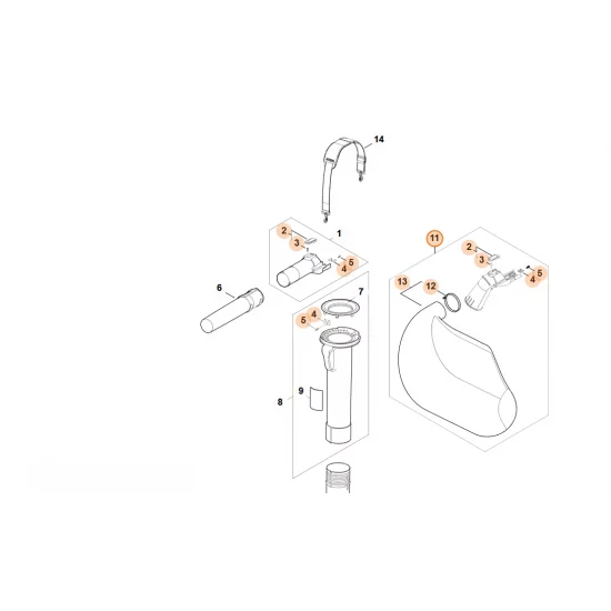 STIHL  Worek wychwytujący SA02 700 9702